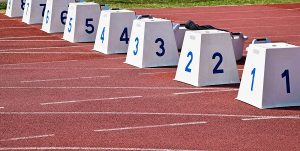 Running track for the athletes